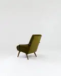 1960s Czech Wooden Upholstered Armchair