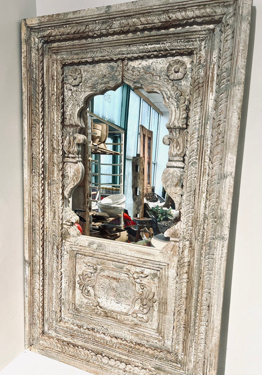 Antique Handcarved Mirror