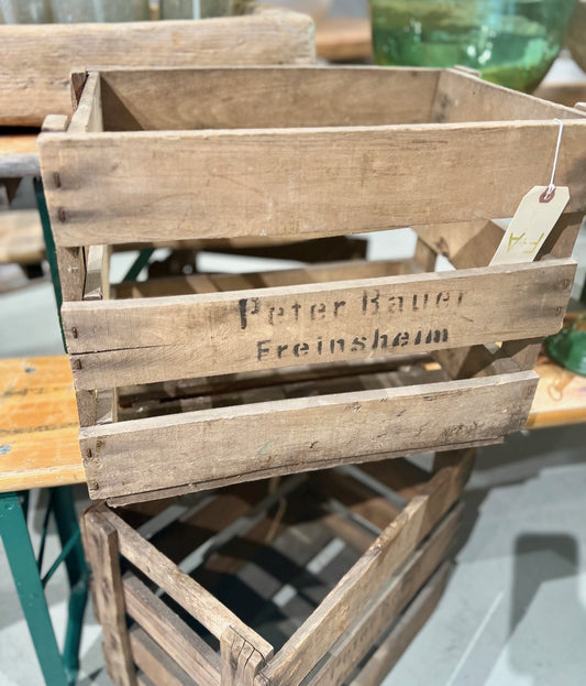 Antique German Wine Crate