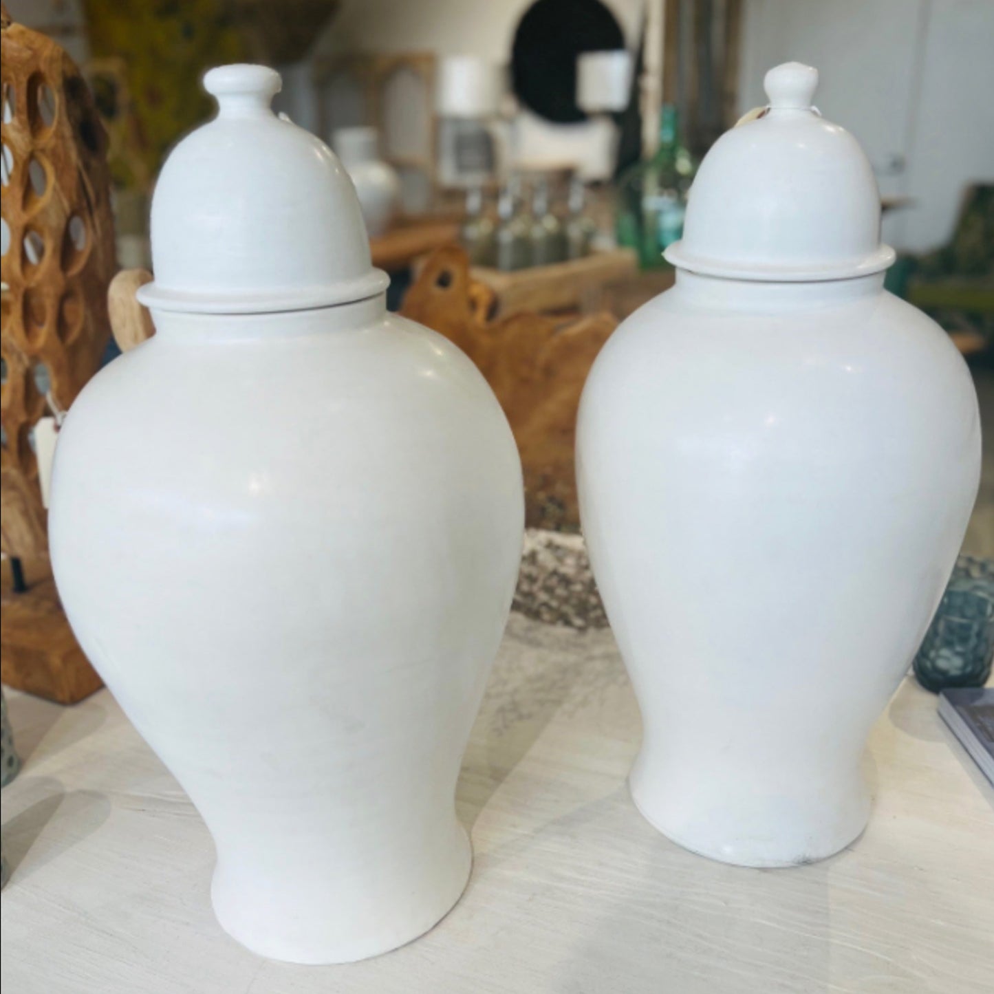 Pair Handmade Moroccan Urns