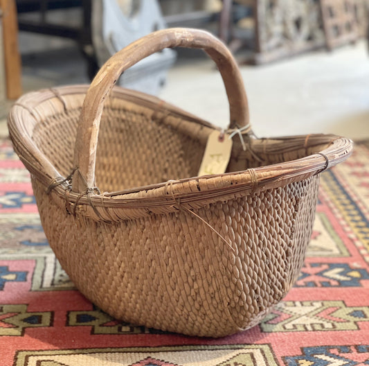 Antique Basket with Handle